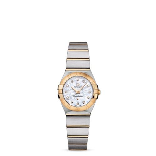 Omega Constellation Quartz 24 Brushed Stainless Steel / Yellow Gold / MOP